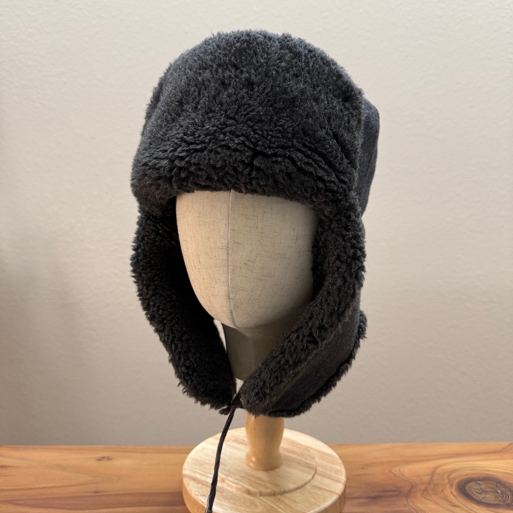 Wool Blend Made in Russia Earflap Trapper Hat Cap Kids Size XLG - Picture 2 of 12